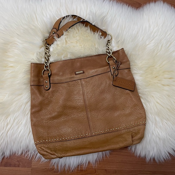 Guess Tan Leather Handbag - Picture 1 of 9